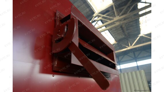 Шибер газохода котла с ОУР 0.75